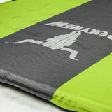 Double Self Inflating Mattress Sleeping Mat Air Bed Camping Camp Hiking Joinable - green - Front View