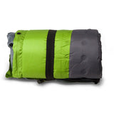Double Self Inflating Mattress Sleeping Mat Air Bed Camping Camp Hiking Joinable - green - Rear View