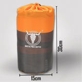 Double Self Inflating Mattress Sleeping Mat Air Bed Camping Camp Hiking Joinable - orange - Close-Up Angle