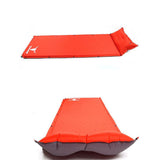 Air Bed Self Inflating Mattress Sleeping Mat Camp Camping Hiking Joinable - red - Top-Down View