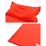Air Bed Self Inflating Mattress Sleeping Mat Camp Camping Hiking Joinable - red - Close-Up Angle