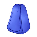 Pop Up  Portable Privacy Shower room Tent &20L Outdoor Camping Water Bag Camp Set - blue - Front View