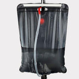 Pop Up Portable Privacy Shower room Tent &20L Outdoor Camping Water Bag Camp Set - blue
