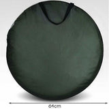 Pop Up Camping Shower Toilet Tent Outdoor Privacy Portable Change Room Shelter Silver Linen - green - Front View