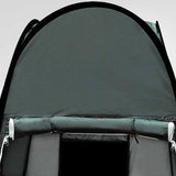Pop Up Camping Shower Toilet Tent Outdoor Privacy Portable Change Room Shelter Silver Linen - green - Side View