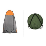 Pop Up Portable Privacy Shower room Tent &20L Outdoor Camping Water Bag Camp Set - orange - Rear View