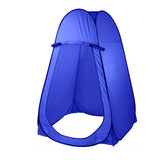 Pop Up Camping Shower Toilet Tent Outdoor Privacy Portable Change Room Shelter - blue - Side View