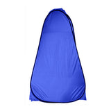 Pop Up Camping Shower Toilet Tent Outdoor Privacy Portable Change Room Shelter - blue - Top-Down View