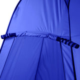 Pop Up Camping Shower Toilet Tent Outdoor Privacy Portable Change Room Shelter - blue - 45-Degree Angle