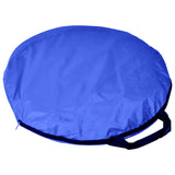 Pop Up Camping Shower Toilet Tent Outdoor Privacy Portable Change Room Shelter - blue - Rear View