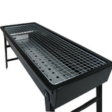 Foldable Portable BBQ Charcoal Grill Barbecue Camping Hibachi Picnic - Side View