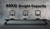 120cm Universal Rain Gutter Car Roof Rack Cross Bars Black Adjustable Brackets Medium - Close-Up Angle