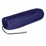 Double Self Inflating Mattress Camping Hiking Airbed Camp Mat Sleeping Pillow w/ Bag - navy - Rear View