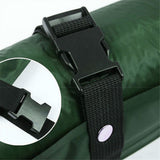 Double Self Inflating Mattress Camping Hiking Airbed Camp Mat Sleeping Pillow w/ Bag - green - Front View