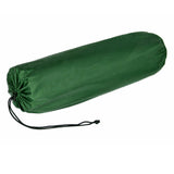 Double Self Inflating Mattress Camping Hiking Airbed Camp Mat Sleeping Pillow w/ Bag - green - 45-Degree Angle