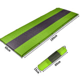 Self Inflating Mattress Sleeping Pad Mat Air Bed Camping Camp Hiking Joinable - green - Extra Image