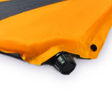 Double Self Inflating Mattress Sleeping Mat Air Bed Camping Hiking Joinable - orange - 45-Degree Angle