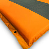 Double Self Inflating Mattress Sleeping Mat Air Bed Camping Hiking Joinable - orange - Close-Up Angle