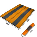 Double Self Inflating Mattress Sleeping Mat Air Bed Camping Hiking Joinable - orange - Extra Image