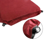 Self Inflating Mattress Sleeping Suede Mat Air Bed Camping Camp Hiking Joinable - red - 45-Degree Angle