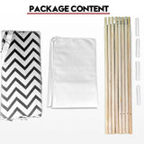 Giant Cotton Canvas Kids Teepee Wigwam Children Pretend Play Tent Indoor Outdoor Party - black - Extra Image