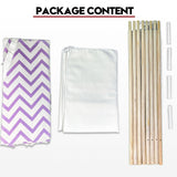 Giant Cotton Canvas Kids Teepee Wigwam Children Pretend Play Tent Indoor Outdoor Party - purple - Extra Image