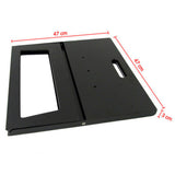 Portable Notebook Grill Foldable Folding Charcoal BBQ Camping Picnic Barbecue - Rear View