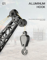 Huina RC CRANE 1:14 2.4Ghz Construction Tower Excavator Truck Toy Kids Boys Gift - Side View