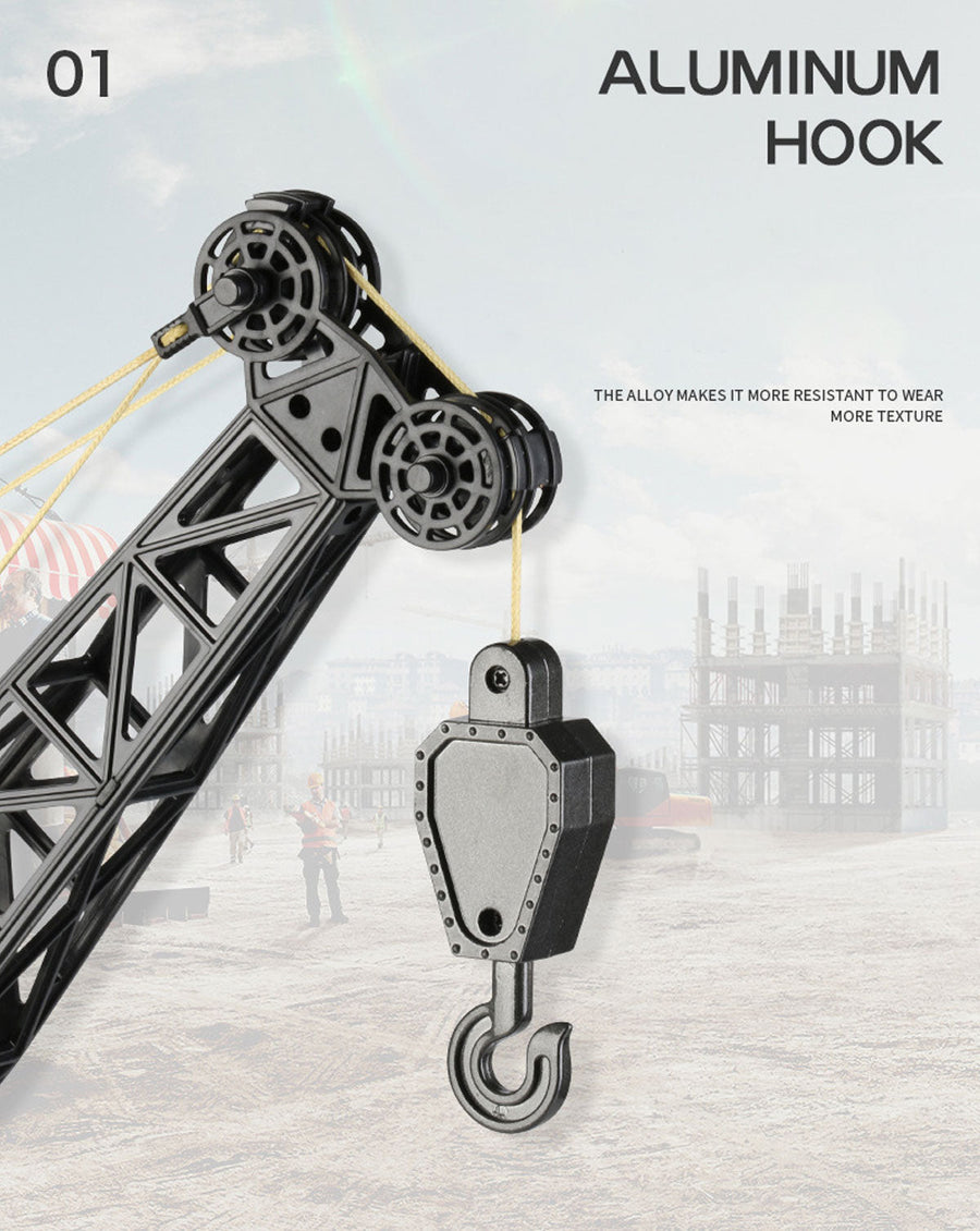 Huina RC CRANE 1:14 2.4Ghz Construction Tower Excavator Truck Toy Kids Boys Gift, image 3
