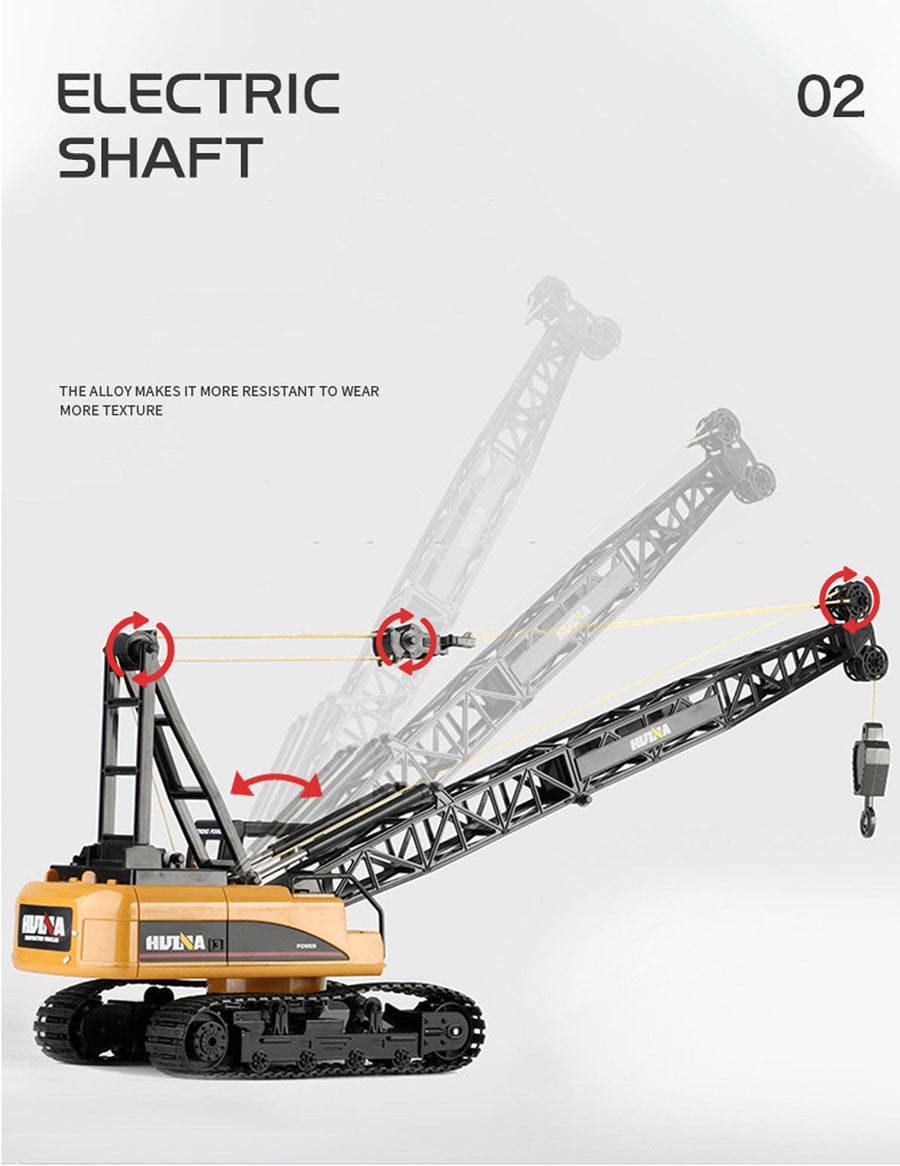 Huina RC CRANE 1:14 2.4Ghz Construction Tower Excavator Truck Toy Kids Boys Gift, image 4