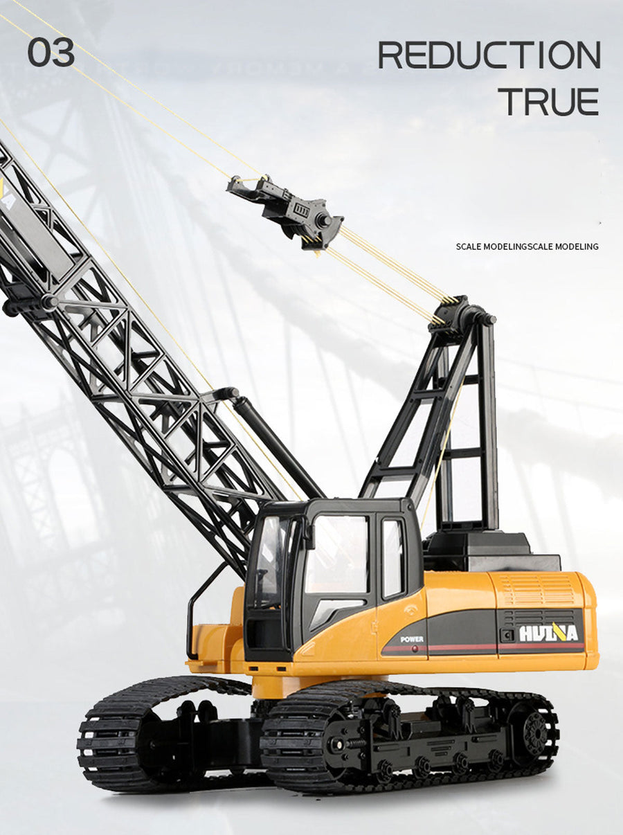 Huina RC CRANE 1:14 2.4Ghz Construction Tower Excavator Truck Toy Kids Boys Gift, image 5