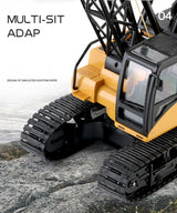 Huina RC CRANE 1:14 2.4Ghz Construction Tower Excavator Truck Toy Kids Boys Gift - Rear View
