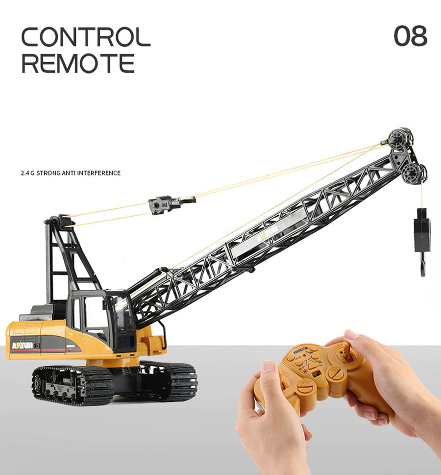 Huina RC CRANE 1:14 2.4Ghz Construction Tower Excavator Truck Toy Kids Boys Gift, image 10