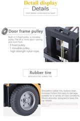 Huina 1/10 RC 8CH ForkLift Excavator Industrial Construction Engineering Vehicle Truck Kids Adult Toys alloy - Rear View
