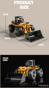 HUINA 1/18 6CH RC Alloy Construction Loader Bulldozer Engineering Vehicle Toy - Extra Image