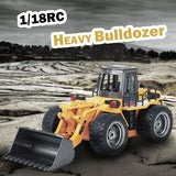 HUINA 1/18 6CH RC Alloy Construction Loader Bulldozer Engineering Vehicle Toy - Extra Image