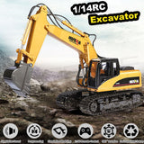 HUINA 1/14 15CH RC Alloy Excavator Construction Engineering Vehicle Digger Toy Gift - Extra Image
