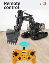 HUINA 1/14 22CH RC Alloy Excavator Construction Engineering Vehicle Toy Gift - Extra Image