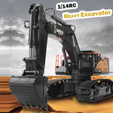 HUINA 1/14 22CH RC Alloy Excavator Construction Engineering Vehicle Toy Gift - Extra Image