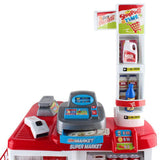 Supermarket Play Set Grocery Shopping Pretend Role Play w/ Trolley - Front View