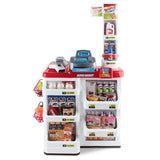 Supermarket Play Set Grocery Shopping Pretend Role Play w/ Trolley - Rear View