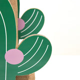 Vetreska Cat Kitten Scratcher Tree Cat Climbing Scratching Board Gym Cactus - Side View