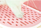 Vetreska Fruity Portable Cat Kitty Toilet Litter Box Tray House Lid Scoop Set Grapefruit - Front View