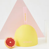 Vetreska Fruity Portable Cat Kitty Toilet Litter Box Tray House Lid Scoop Set Grapefruit - Rear View