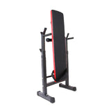 Adjustable Weight Bench Fitness Home Multi Gym Flat Press Incline Squat Rack - Side View
