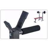 Adjustable Weight Bench Fitness Home Multi Gym Flat Press Incline Squat Rack - Top-Down View