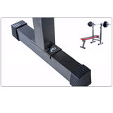 Adjustable Weight Bench Fitness Home Multi Gym Flat Press Incline Squat Rack - Rear View