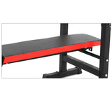 Adjustable Weight Bench Fitness Home Multi Gym Flat Press Incline Squat Rack - Close-Up Angle