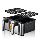 Air Fryer with Dual Basket multimode Oil-Free Cooking - Side View