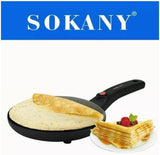 Electric Crepe Maker Frying Griddle Non Stick Pancake maker Baking Pan - Side View